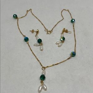 Beautiful hand made necklace and earrings